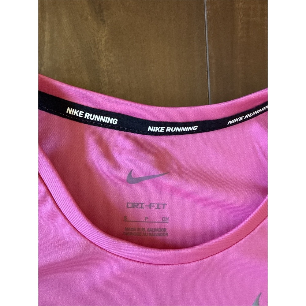 Nike Dr Fit Running Tanks Sleeveless Lot Of 2 Pink Size Small & Blue Size XSmall - Picture 5 of 6